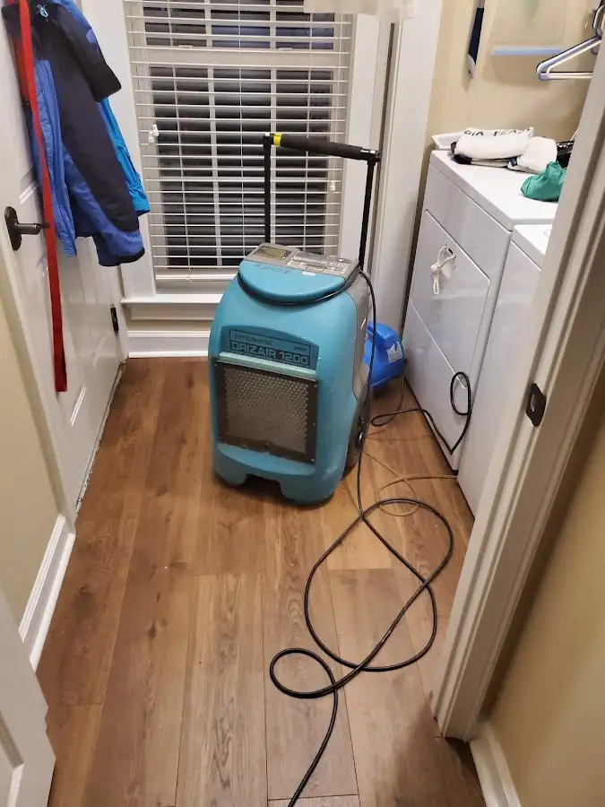 Commercial dehumidifier deployed for Flood Damage Cleanup in East Los Angeles